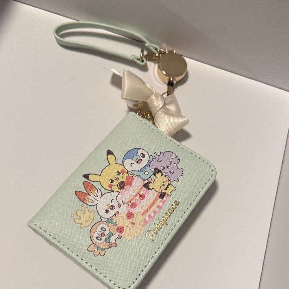 Mint Green Cartoon Character Kids Wallet